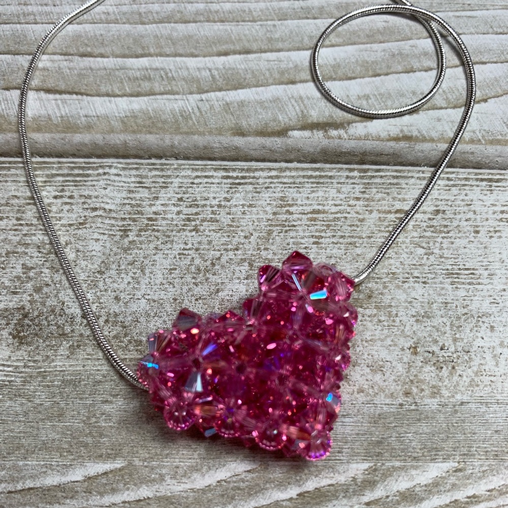 Handmade Swarovski Crystal ❤️ “Rose Shimmer”